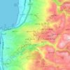 Carte topographique Barja, altitude, relief