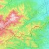 Carte topographique Vallespir, altitude, relief