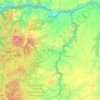 Carte topographique Wasco County, altitude, relief