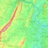 Carte topographique Loudoun County, altitude, relief