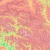 Carte topographique District de Hunza, altitude, relief