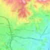 Carte topographique Δημοτική Ενότητα Παλλήνης, altitude, relief