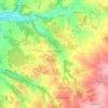 Carte topographique Cherves-Châtelars, altitude, relief