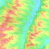 Carte topographique Betcave-Aguin, altitude, relief