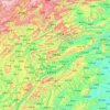 Carte topographique Zhangjiajie, altitude, relief