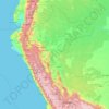 Carte topographique Peru, altitude, relief