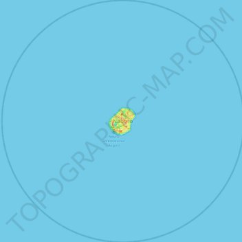 Carte topographique Nauru, altitude, relief