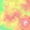 Carte topographique West Gojjam, altitude, relief