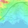 Carte topographique Δημοτική Ενότητα Ελευσίνος, altitude, relief