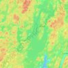 Carte topographique Bolmen, altitude, relief
