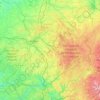 Carte topographique Limousin, altitude, relief