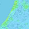 Carte topographique Hoogheemraadschap van Rijnland, altitude, relief
