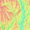 Carte topographique Vaslui, altitude, relief