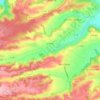 Carte topographique Lodes, altitude, relief