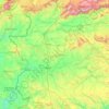 Carte topographique Extremadura, altitude, relief