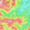 Carte topographique Lacarry-Arhan-Charritte-de-Haut, altitude, relief