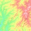 Carte topographique Pèrèrè, altitude, relief