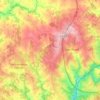 Carte topographique Les Trois-Saints, altitude, relief