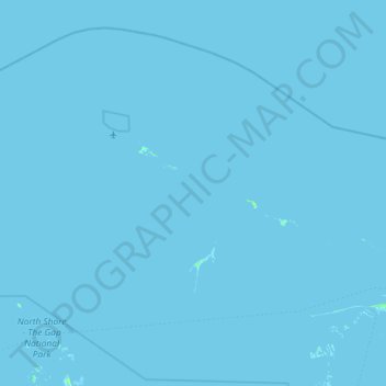 Carte topographique Grand Cay, altitude, relief