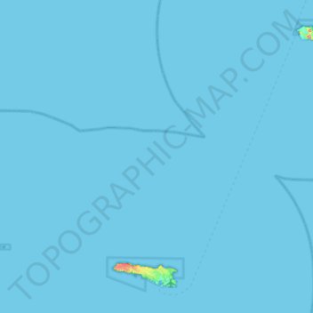 Carte topographique Pelagie Islands, altitude, relief