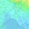 Carte topographique 丰南区, altitude, relief