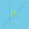 Carte topographique Phi Phi Islands, altitude, relief