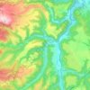 Carte topographique Blesle, altitude, relief