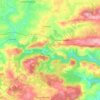 Carte topographique Bon Repos sur Blavet, altitude, relief