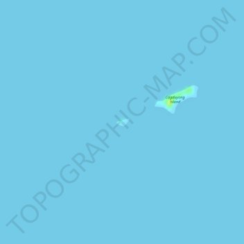 Carte topographique Guyam Island, altitude, relief