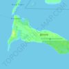 Carte topographique South Bimini, altitude, relief