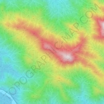 Carte topographique Serra do Feiticeiro, altitude, relief