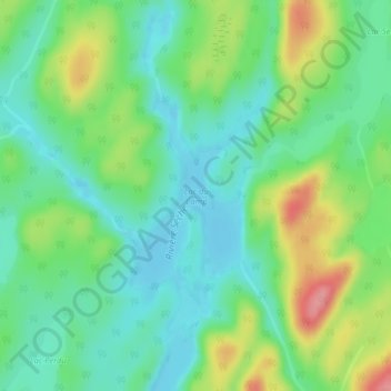 Carte topographique Lac du Camp, altitude, relief