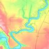 Carte topographique Glen Canyon, altitude, relief