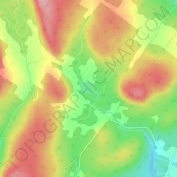 Carte topographique Lac Lavoie, altitude, relief