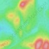 Carte topographique Lac Culotte, altitude, relief