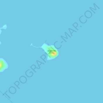 Carte topographique Magalumbi Island, altitude, relief