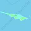 Carte topographique Hog Cay, altitude, relief