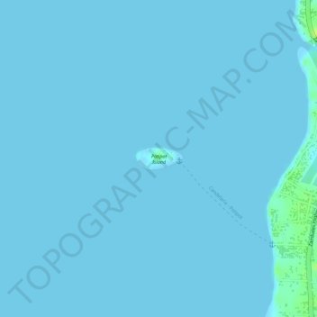Carte topographique Potipot Island, altitude, relief