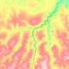 Carte topographique Rio Corda, altitude, relief