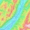 Carte topographique Vallée du Grésivaudan, altitude, relief