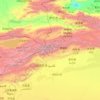 Carte topographique 天山山脉 - Тянь-Шань, altitude, relief