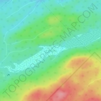Carte topographique Lac Morigeau, altitude, relief
