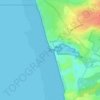 Carte topographique Fort Mahon, altitude, relief