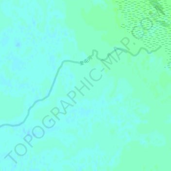 Carte topographique Kuytun River, altitude, relief