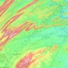 Carte topographique Blue Mountain, altitude, relief