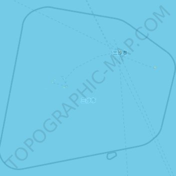 Carte topographique Paracel Islands, altitude, relief