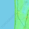 Carte topographique Seaford Beach, altitude, relief