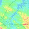 Carte topographique 浪河, altitude, relief