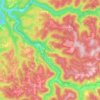 Carte topographique Cherry River, altitude, relief
