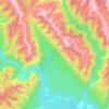 Carte topographique Deadmen Valley, altitude, relief